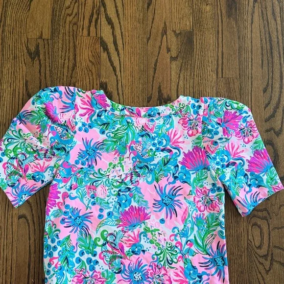 Lilly Pulitzer Harriet Mandevilla Baby Paradise Petals Terry Dress Size XS - Picture 13 of 14